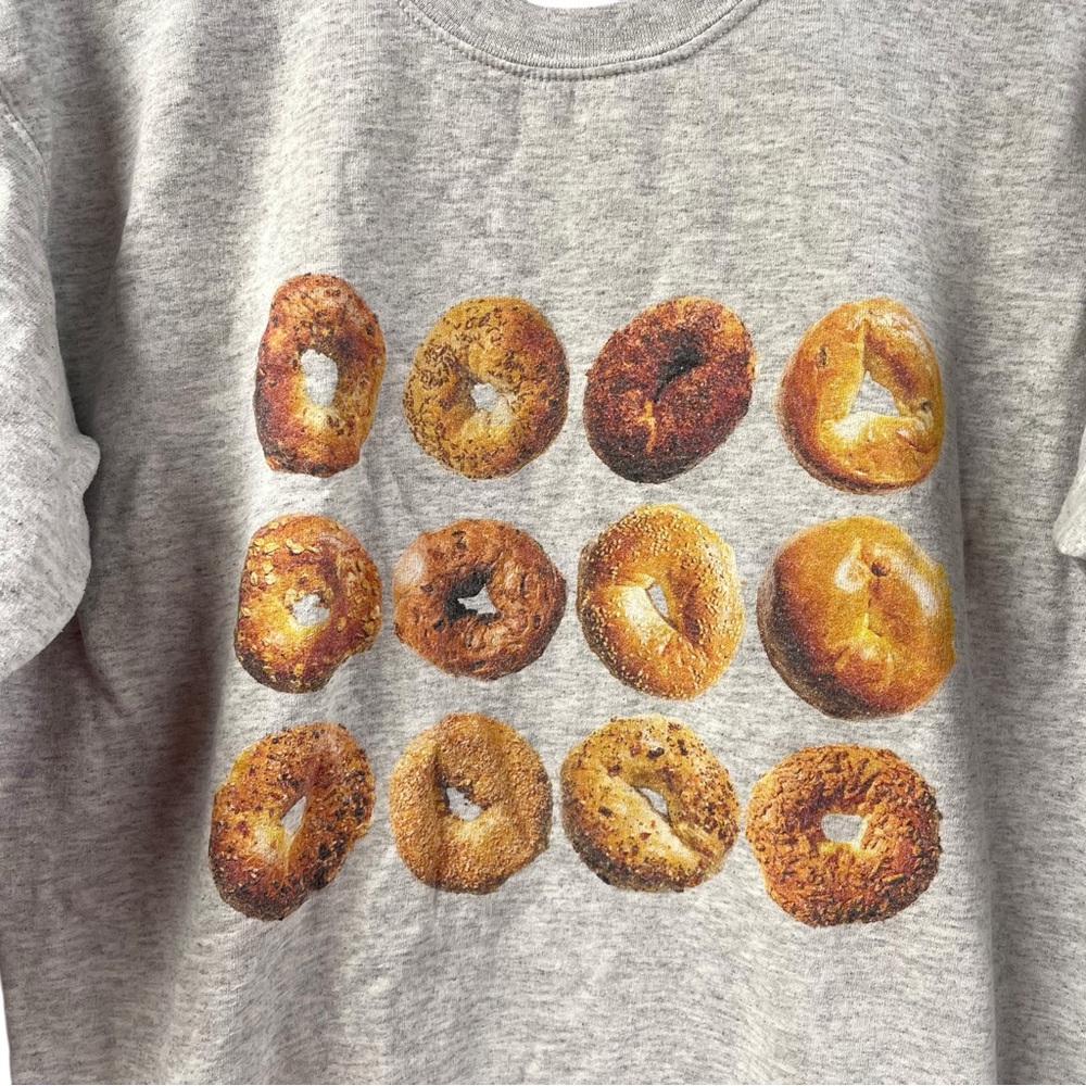 bagel sweatshirt pullover gildan medium - Picture 7 of 8